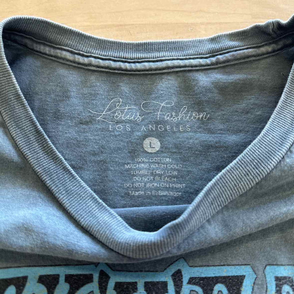 Lotus Fashion Size L Gray T-shirt