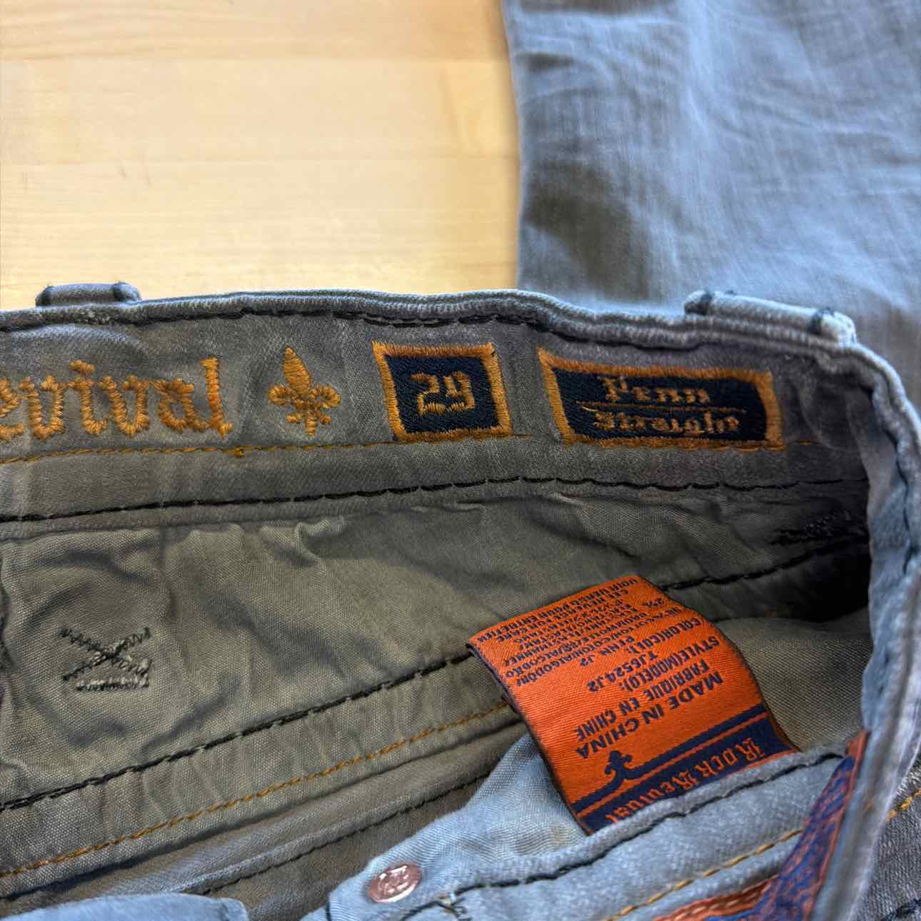 Rock Revival Size 29 Gray MENS Jeans