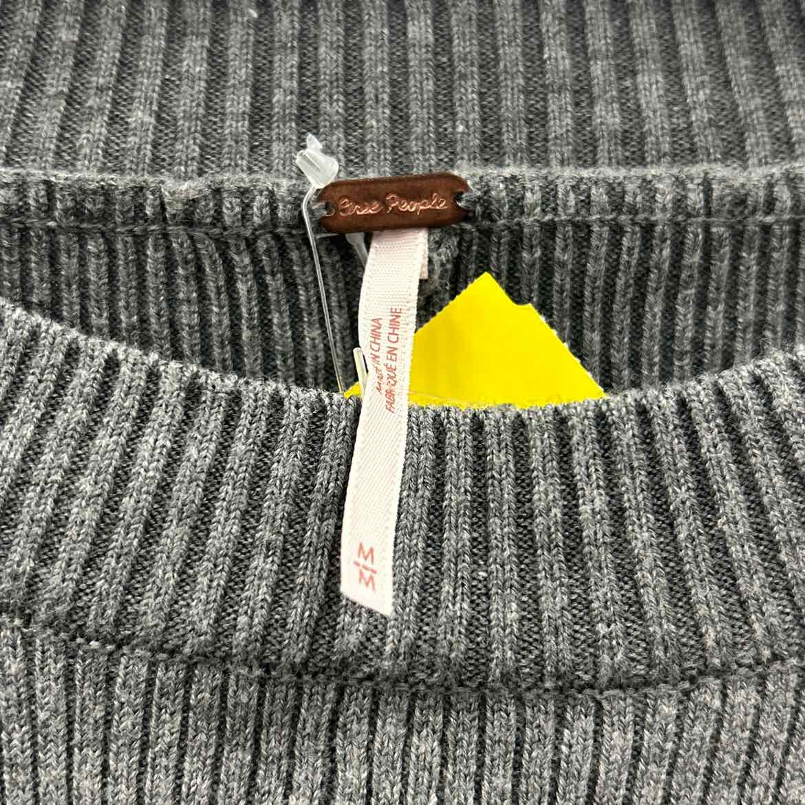 Free People Size M Gray New Sweater