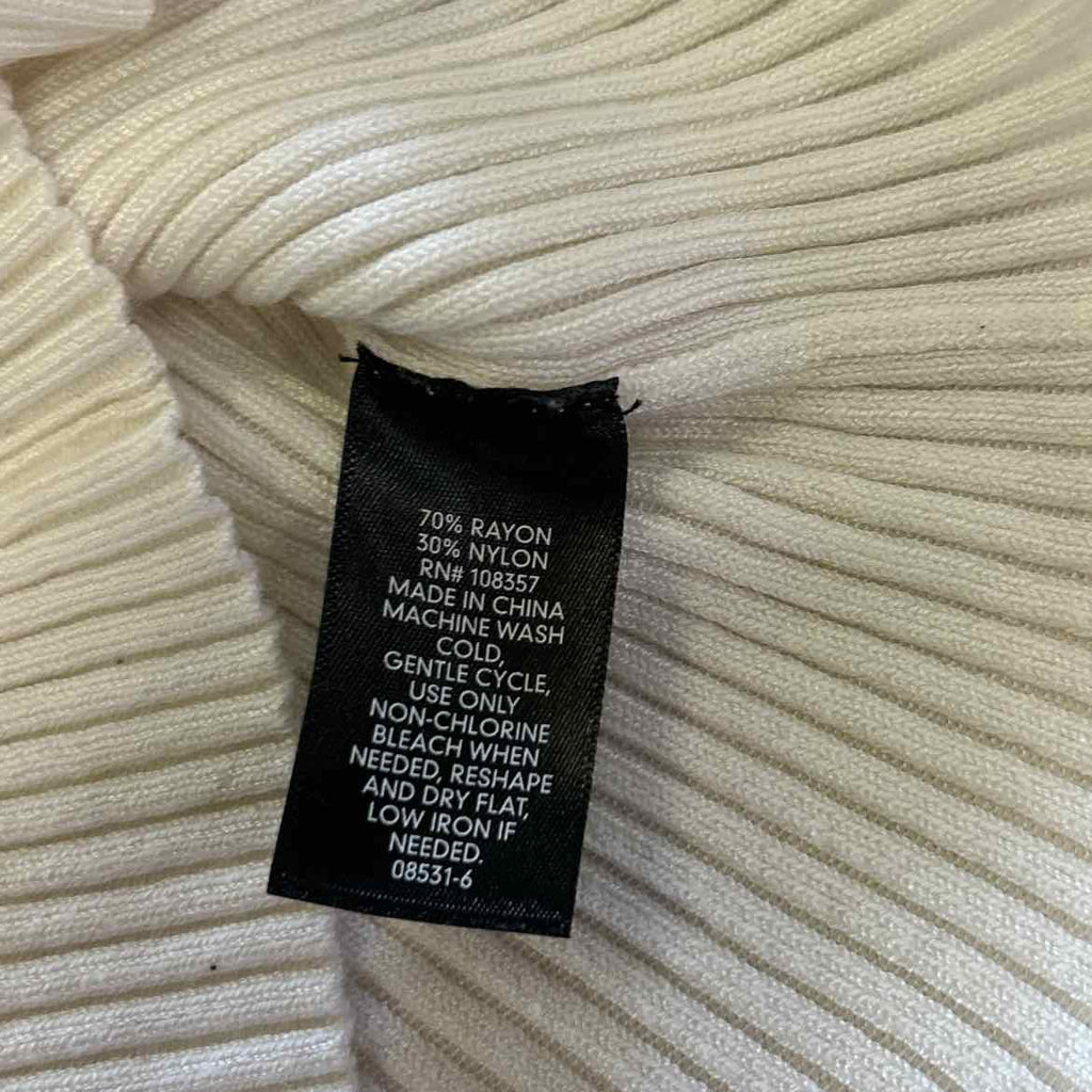 Worthington Size PS White Ribbed Preloved Blouse SS