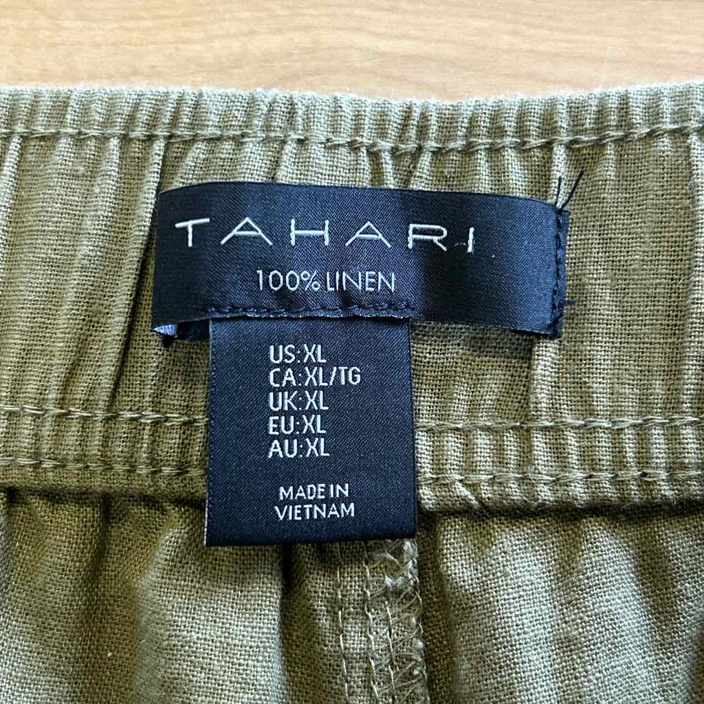 Tahari Size XL Green Preloved Pants
