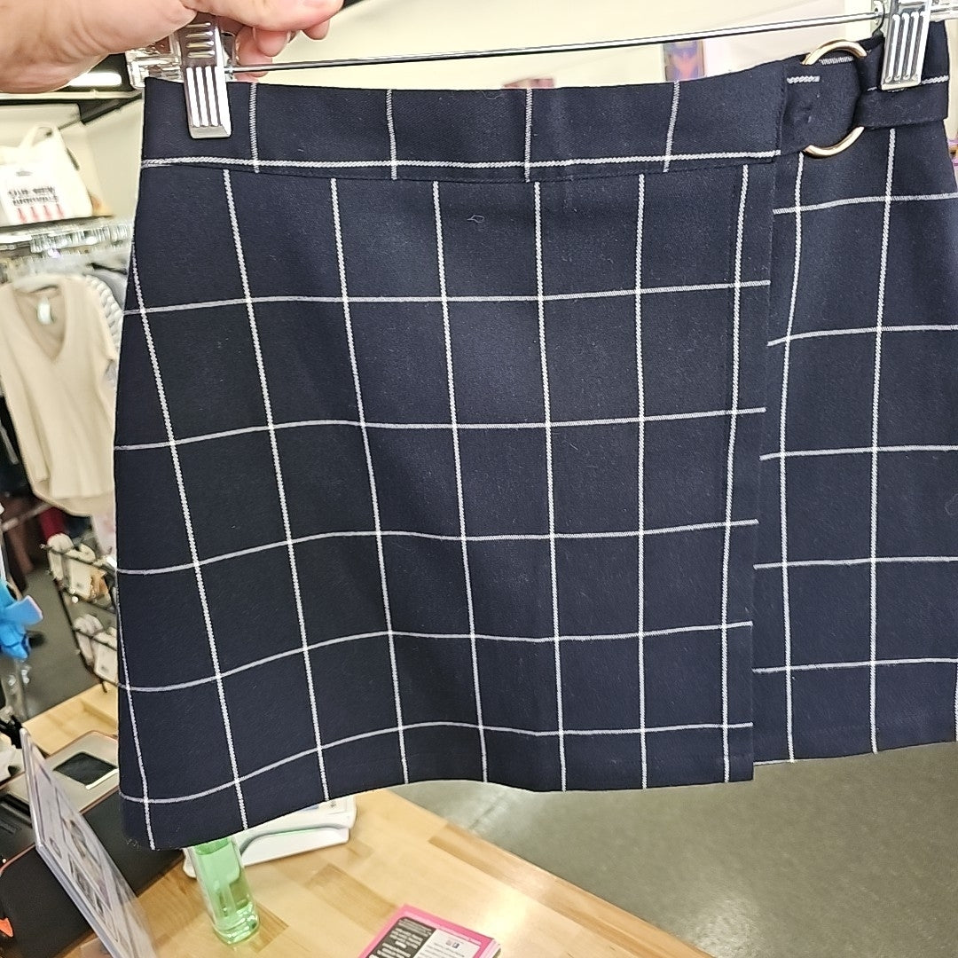Forever 21 Size S Navy/Light Blue Preloved Skirt