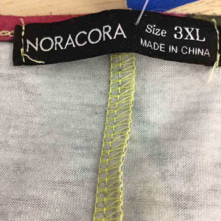Noracora Size 3XLT Green Preloved Blouse LS