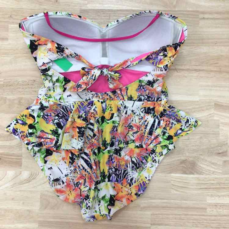 Jessica Simpson Size XL Pink Print Swimsuit