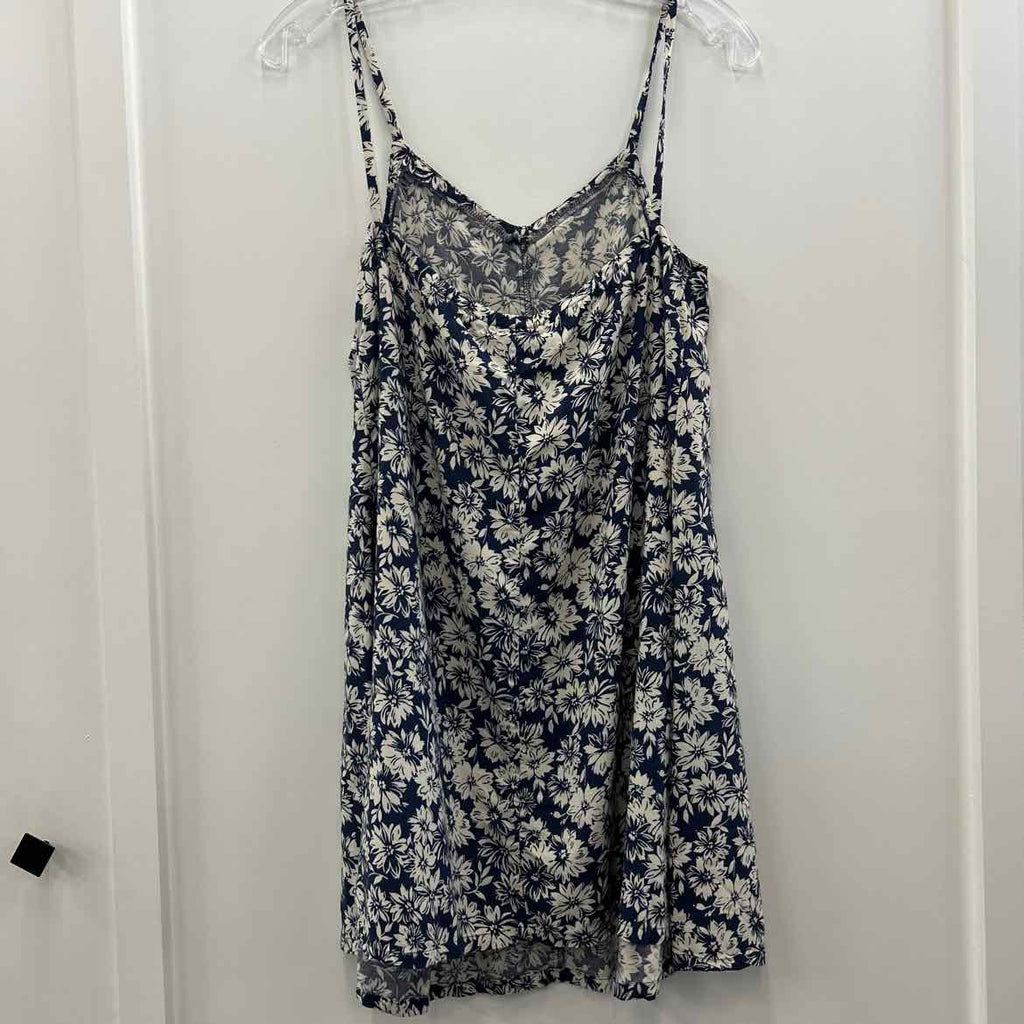 Old Navy Size S Blue/White Rayon Preloved Dress