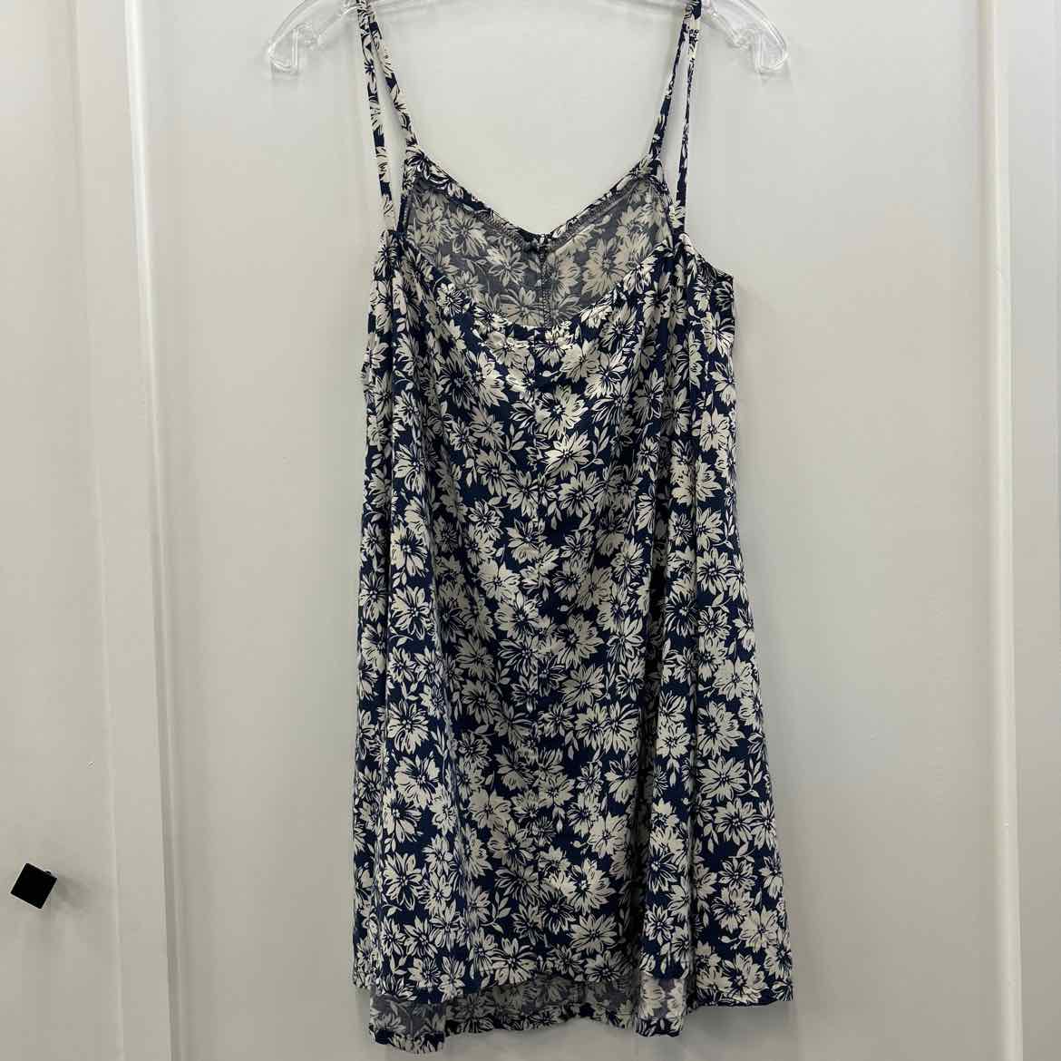 Old Navy Size S Blue/White Rayon Preloved Dress