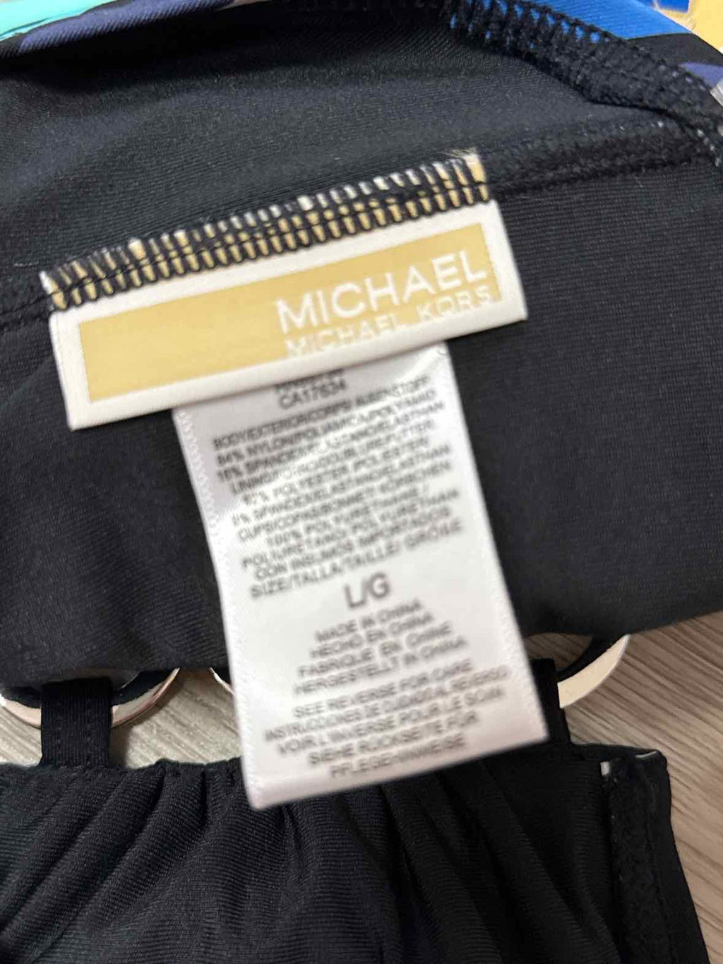 Michael Michael Kors Womens Bandeau Ring Bikini Top