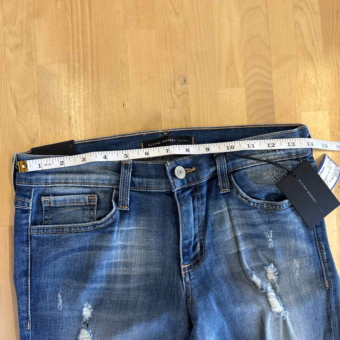 Flying Monkey Size 28 Blue Jeans
