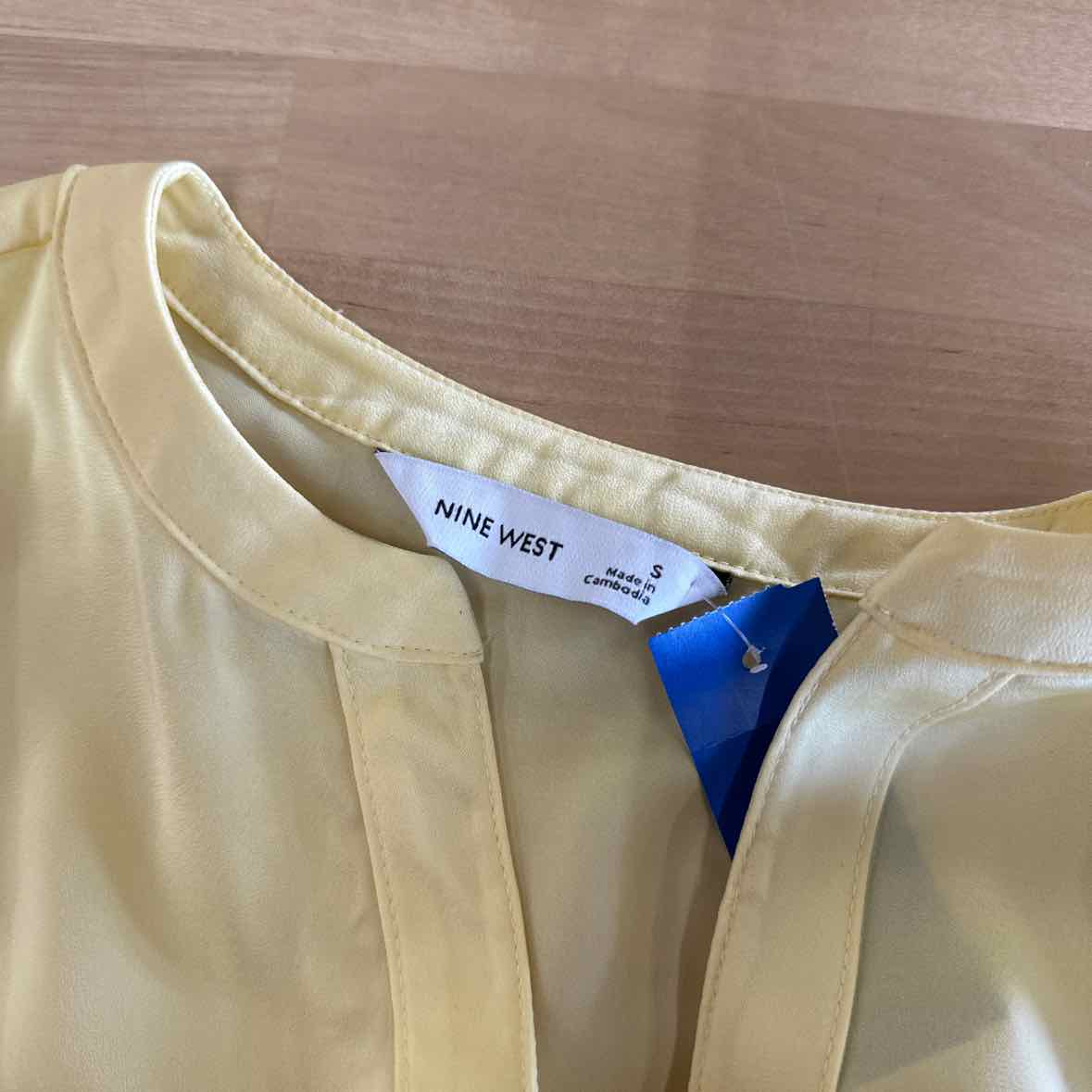 Nine West Size S Yellow Blouse