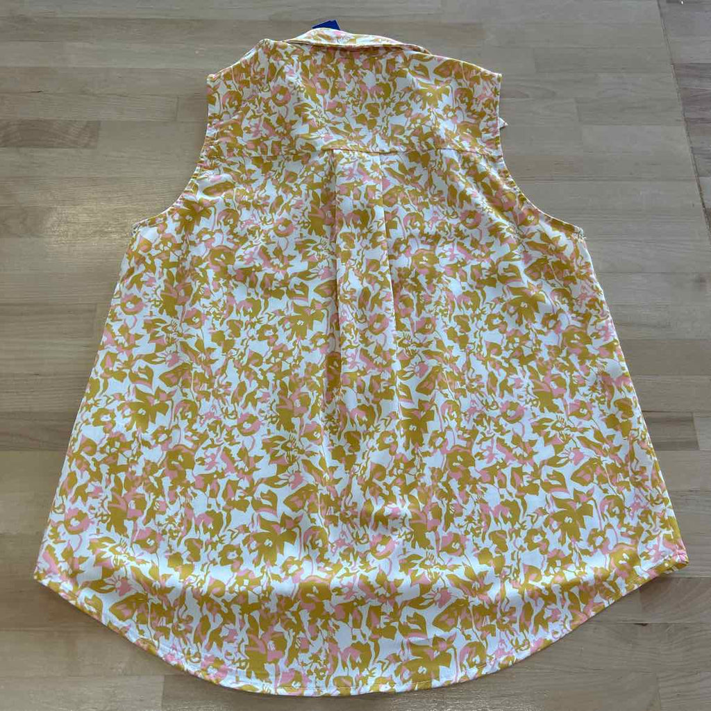 Fate Size S Yellow Button Down Shirt