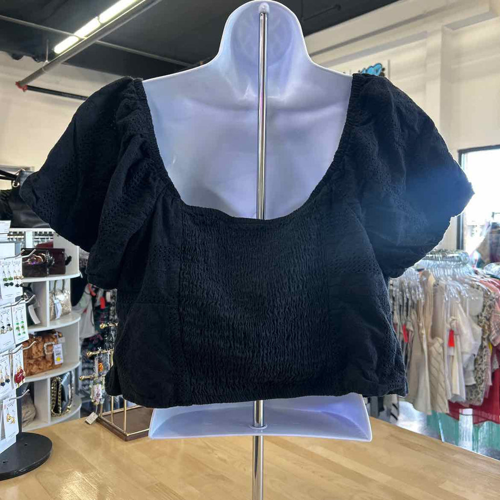 Torrid Size 1 Black Preloved Blouse SS
