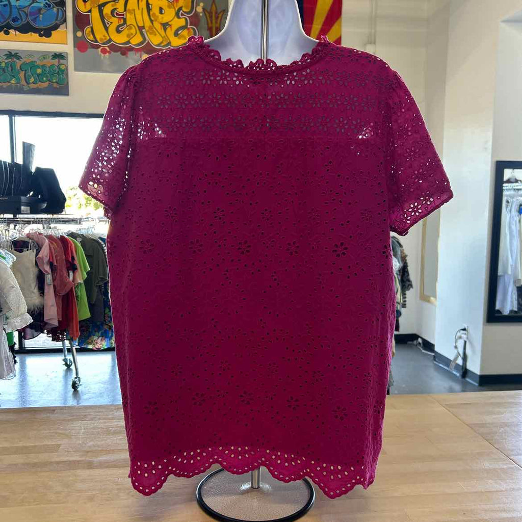 Loft Size XL Pink Preloved Blouse SS
