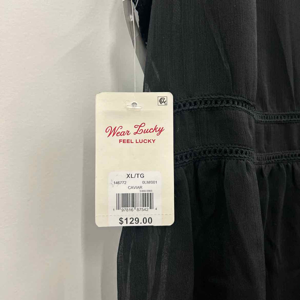 Lucky Brand Size XL Black New Dress