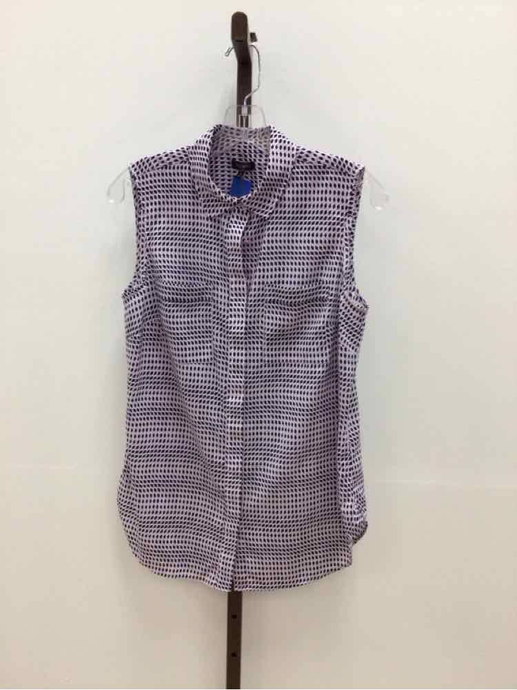 Talbots Size S Purple Print Preloved Sleeveless