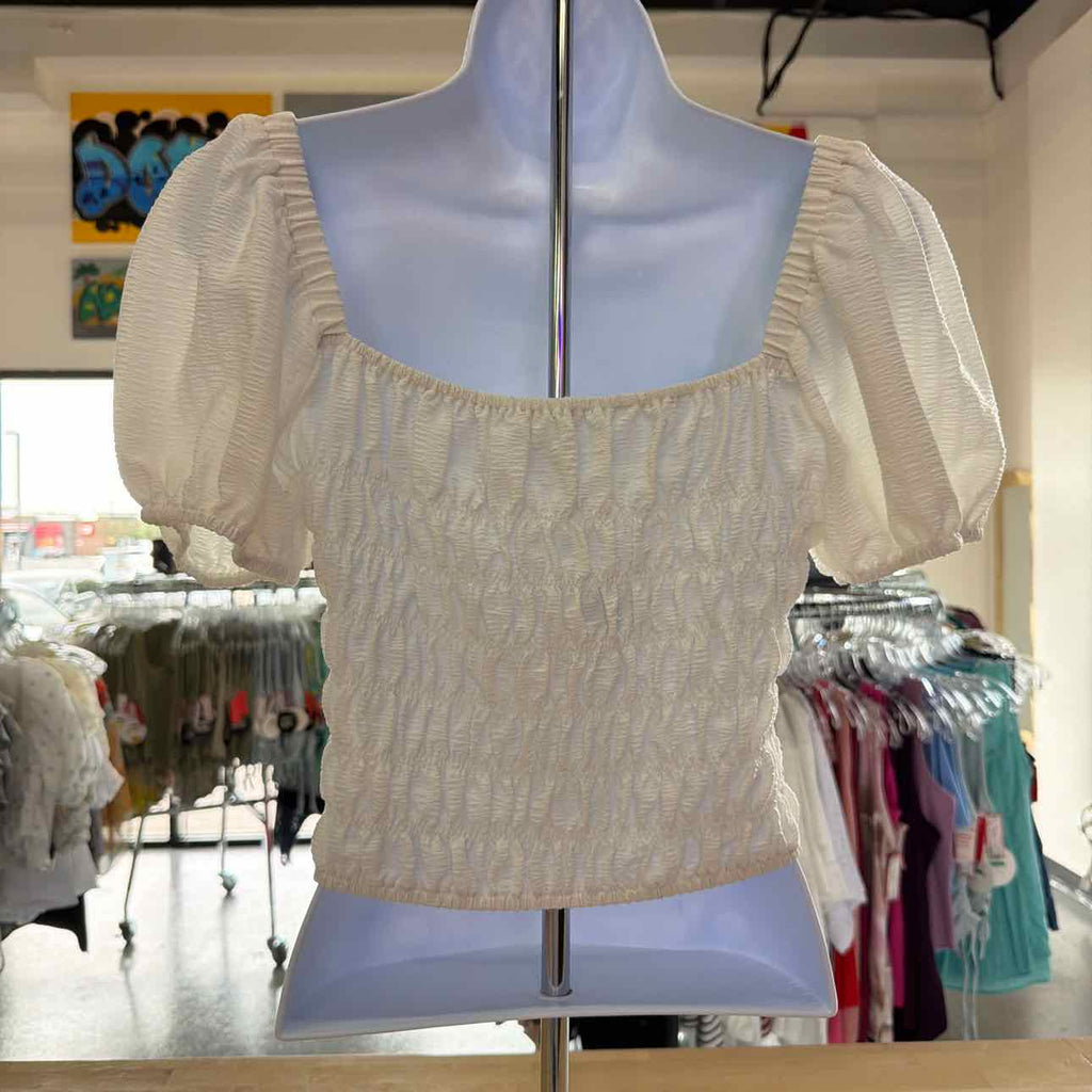 Elodie Size M White Preloved Blouse SS