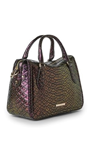Brahmin Micaela Excelsior Medium Leather Satchel - Passion Purple NWT