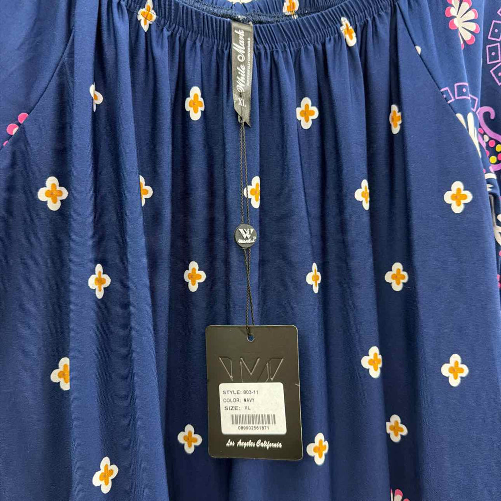 White Mark Size XL Navy Preloved Dress