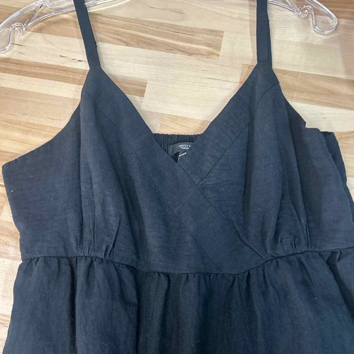 simply vera Size L Black Preloved Dress