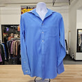 Van Huesen Size 34/35 Blue MENS Button Down Shirt