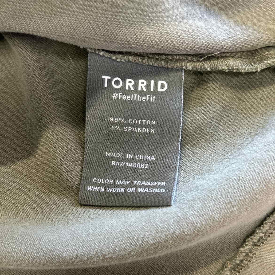 Torrid Size L Green Preloved Jacket