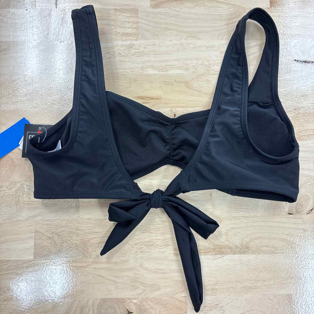 Salt + Cove Size XL Juniors' Center-Ruched V-Neck Bikini Top