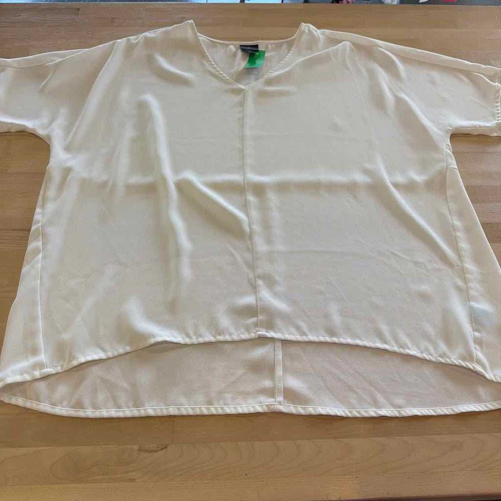 Worthington Size XL White Preloved Blouse SS