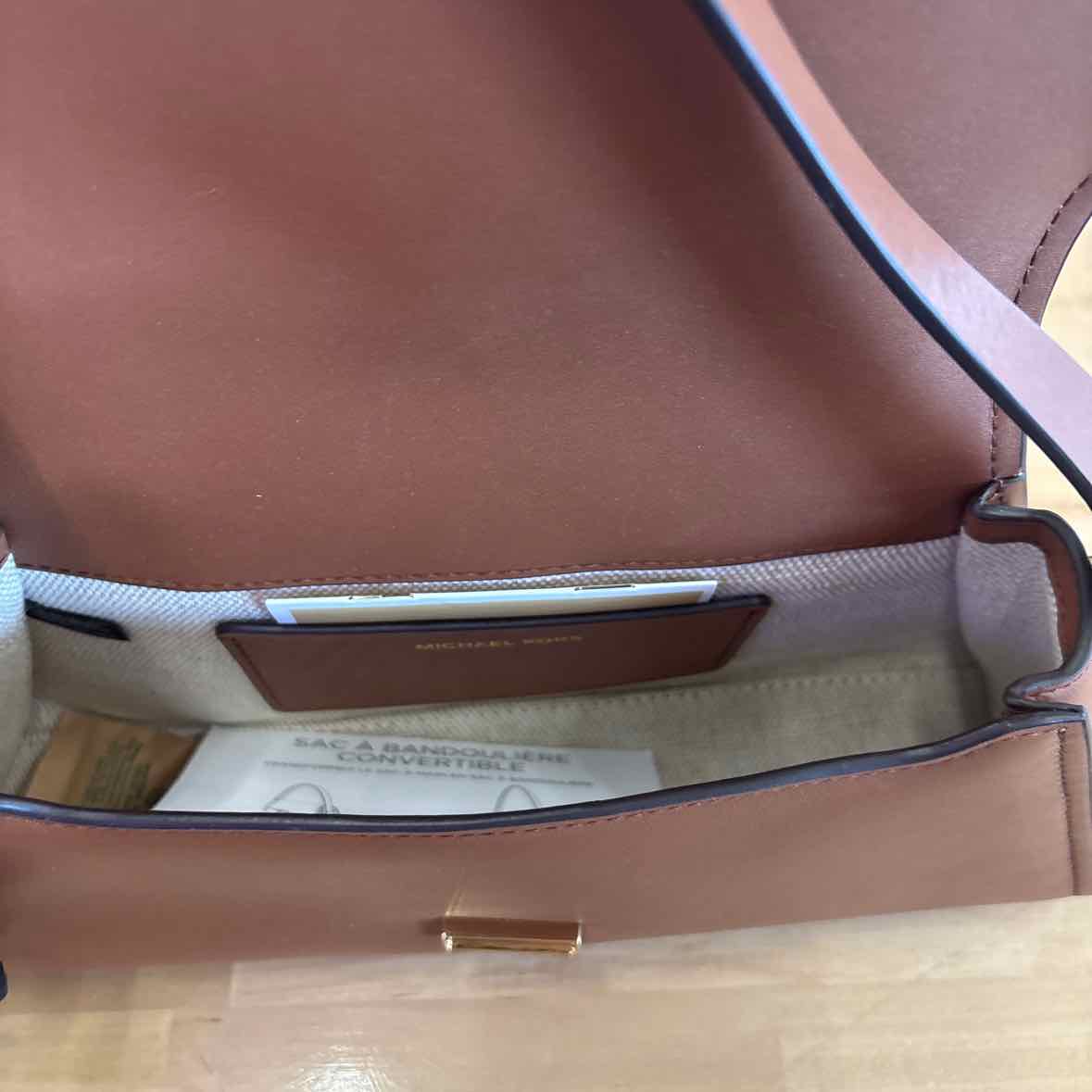 Michael Kors Ludlow Small Leather Convertib Luggage