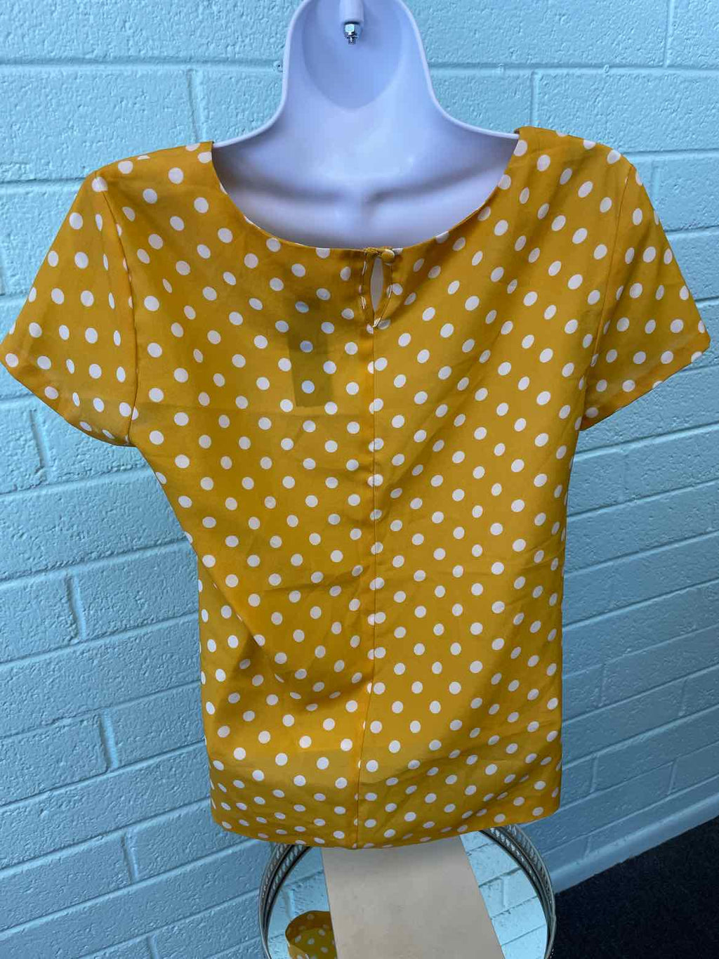 J Crew Size XS Yellow Blouse