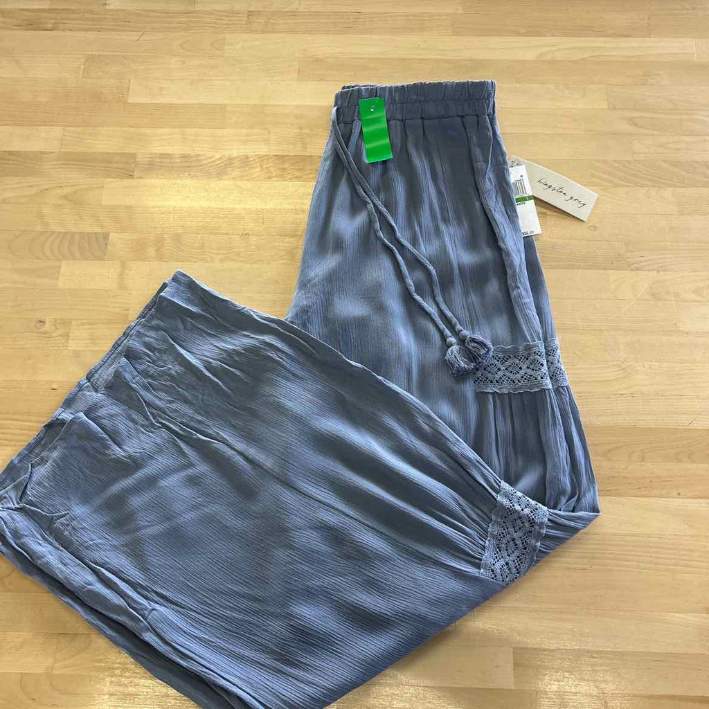 Kingston Grey Juniors' High-Rise Wide-Leg Pants - Peri