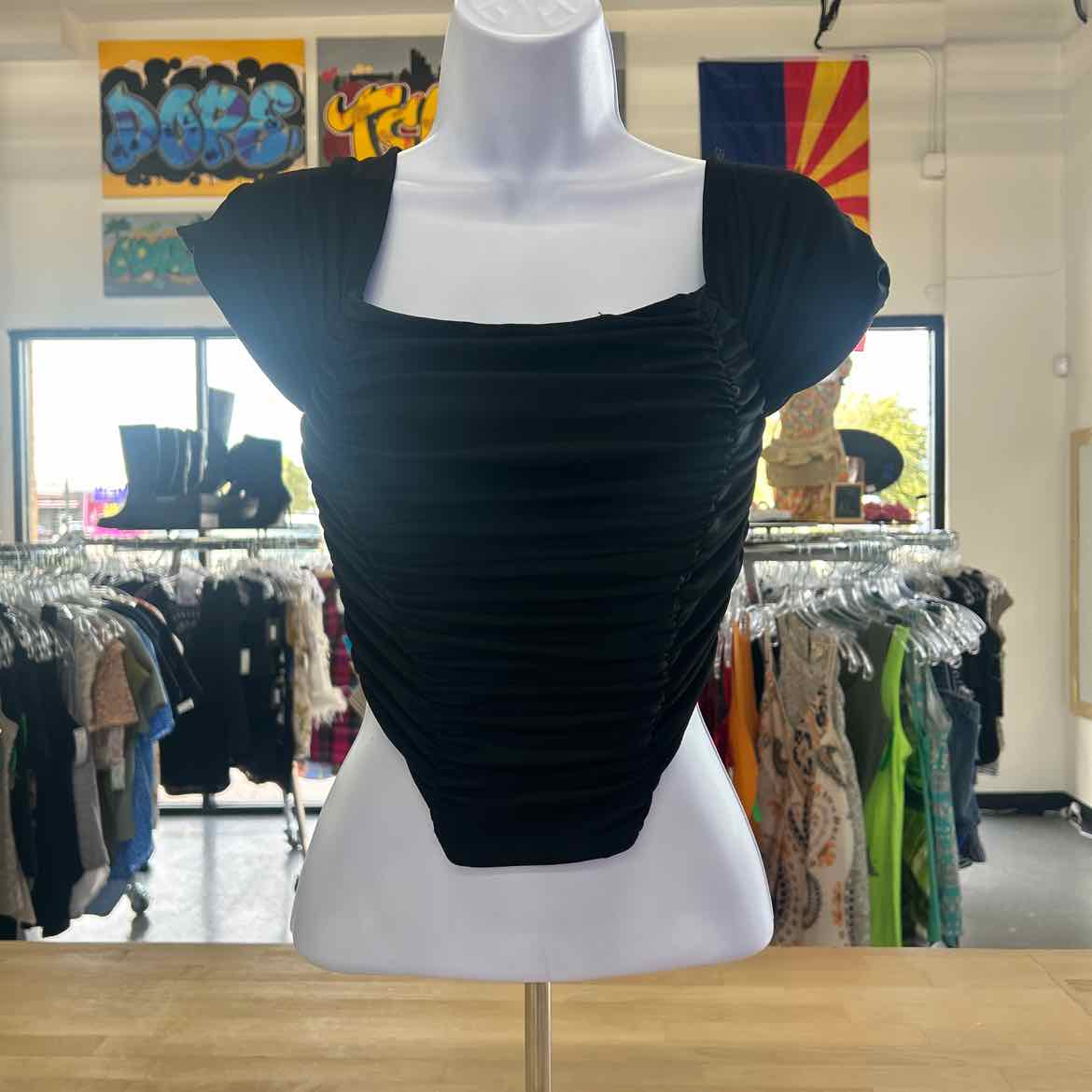 Forever 21 Size S Black Preloved Blouse SS