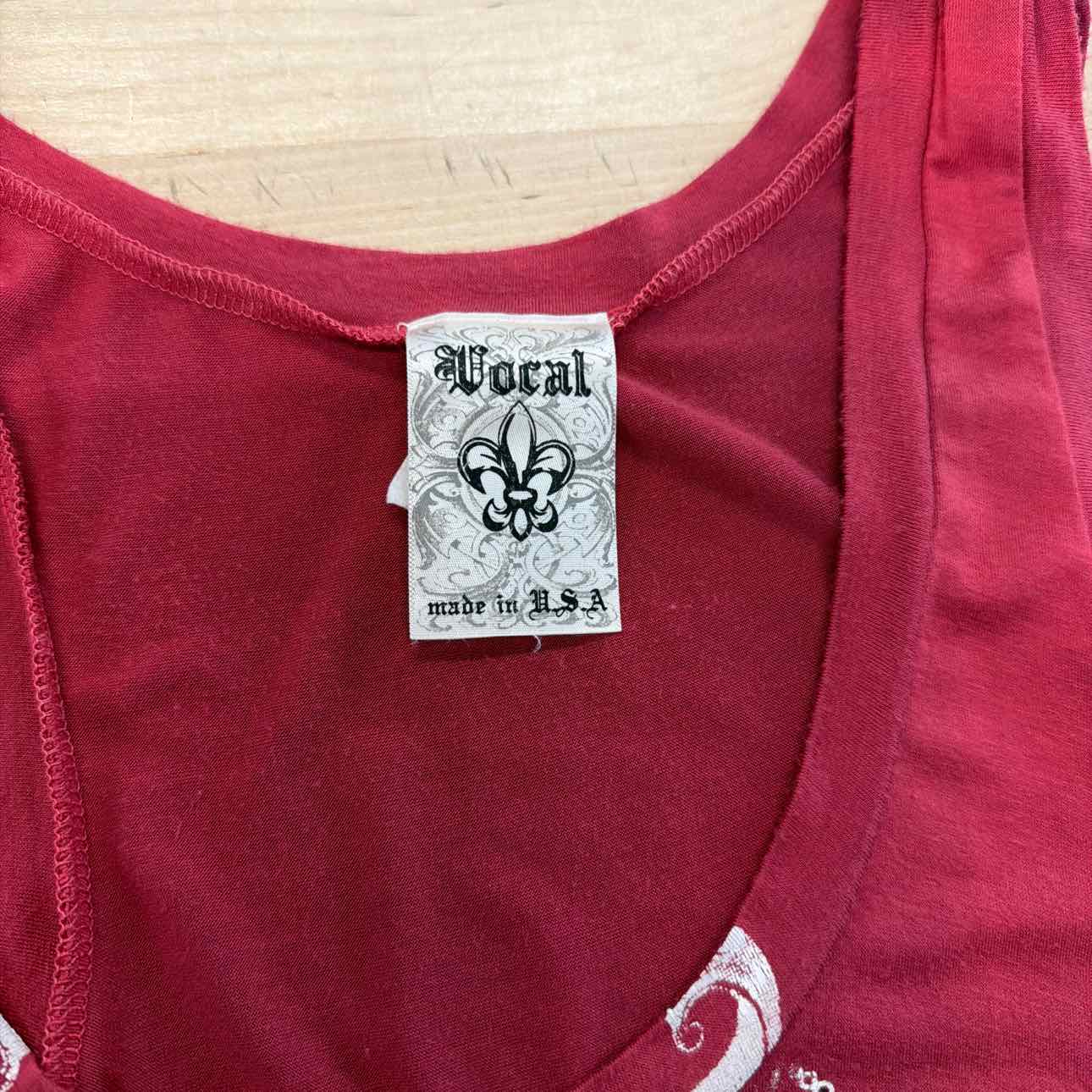 Vocal Size One Size Red Used Sleeveless