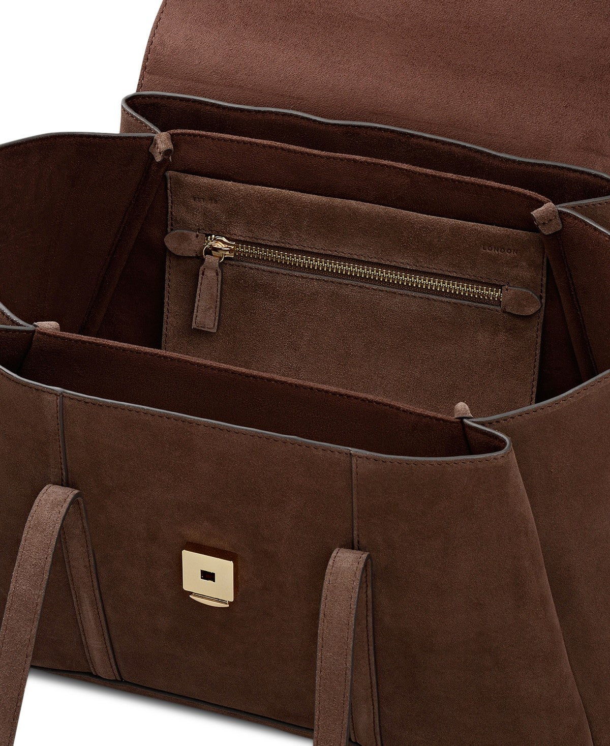 Radley the Chancery Suede Medium Flapover Shoulder Bag
