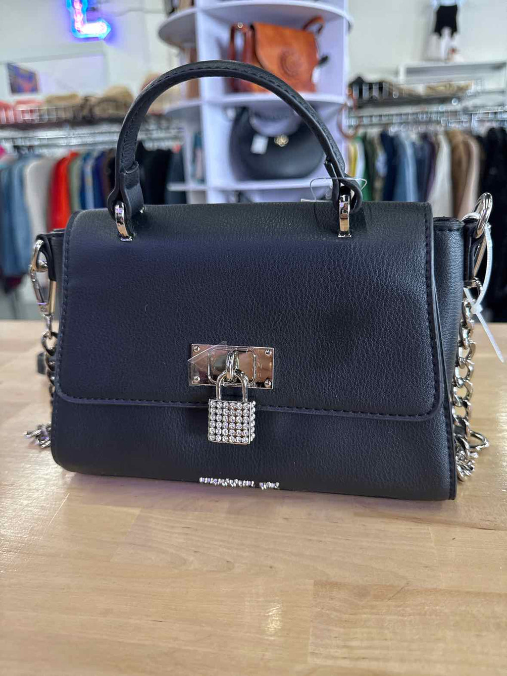 Madden Girl Ahadley Black Crossbody New Handbag NWT