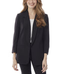 JONES NY Womens Black Stretch Wear to Work Blazer Jacket L