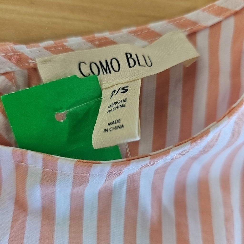 Como Blu Size PS White & Pink Blouse