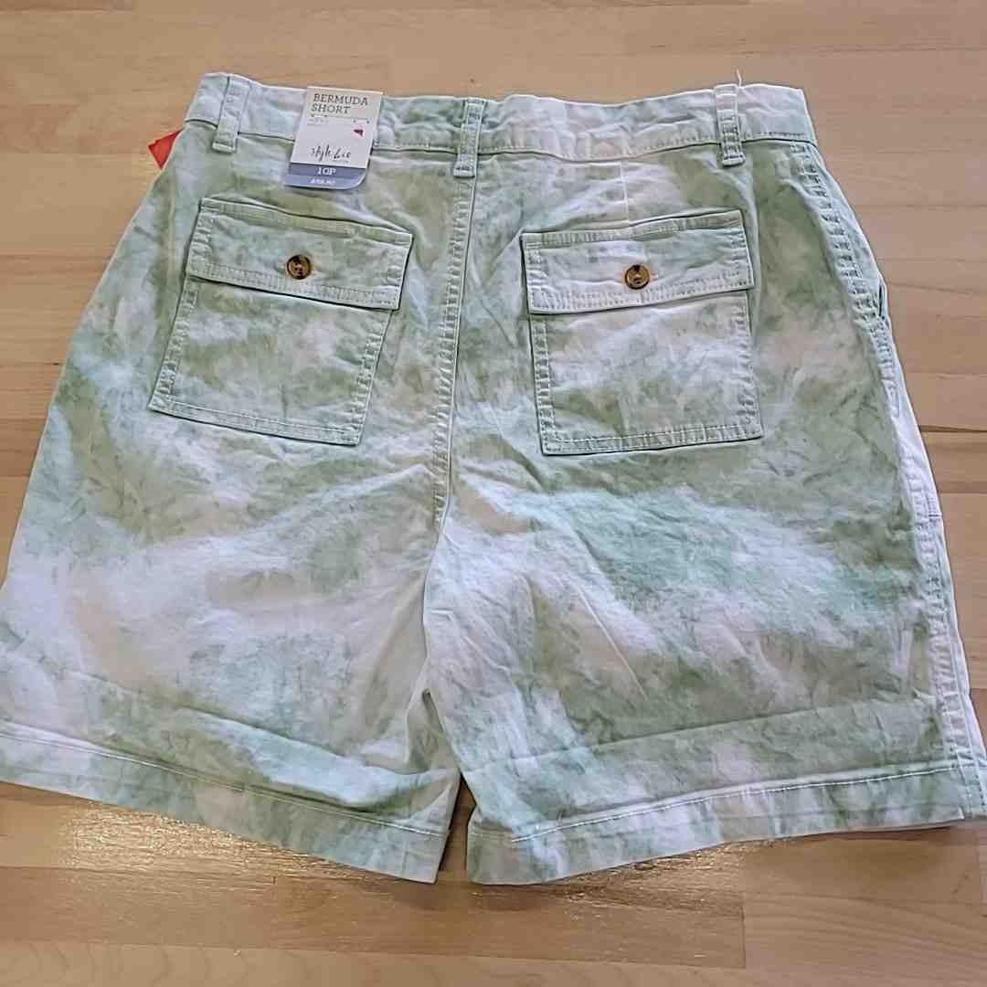 Style & Co. Size 10P Green Shorts