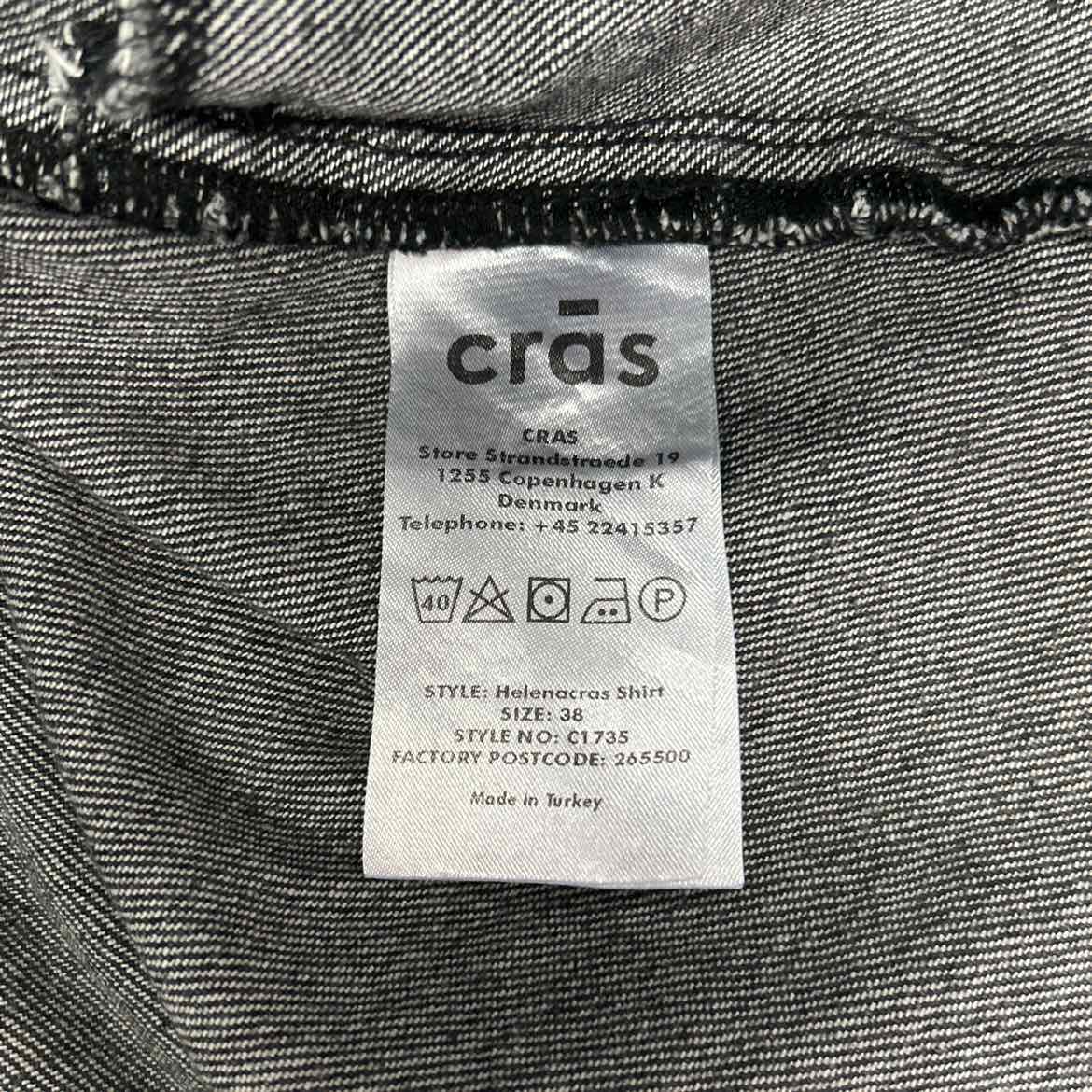 Cras Size 38 Gray Denim Preloved Jacket