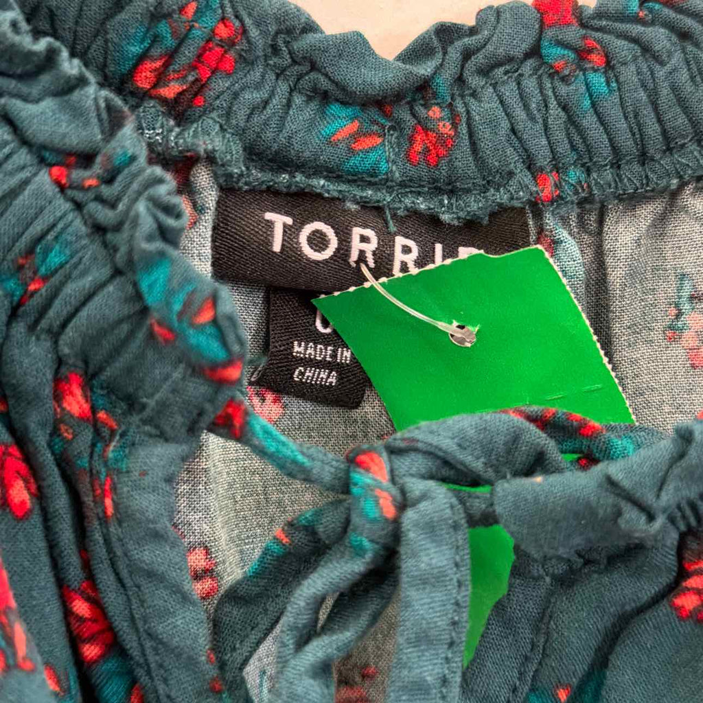 Torrid Size 0 Green New Dress