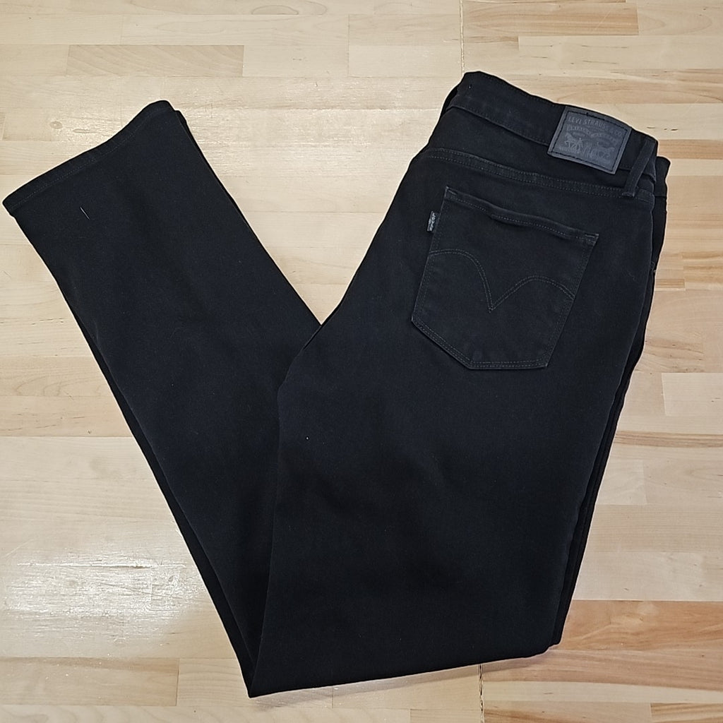 Levi's Size 16 Black Denim Used Jeans