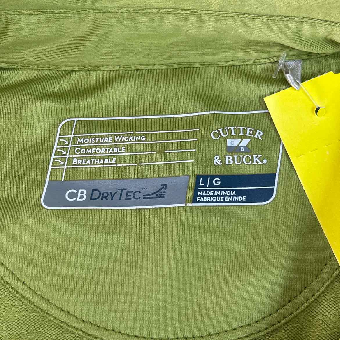 Cutter & Buck Size L Green Preloved Polo