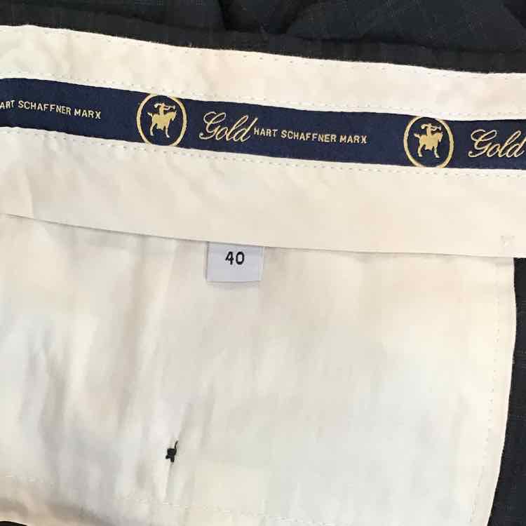 Hart Schnaffer Marx Size 40 Black MENS Pants