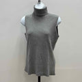 Chico's Size 1 Gray Silk Preloved Turtleneck