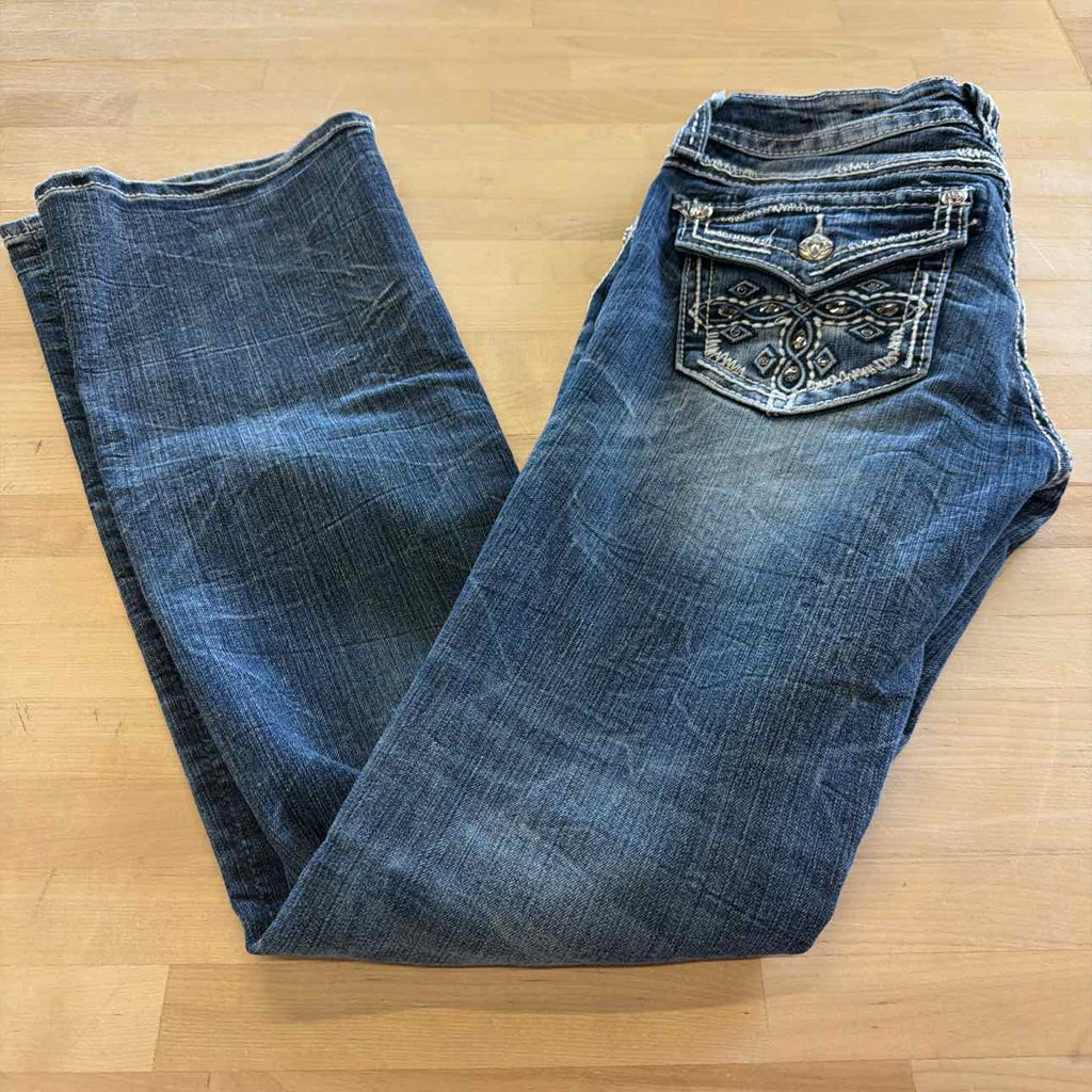 Miss Me Size 27 Blue Denim Preloved Jeans