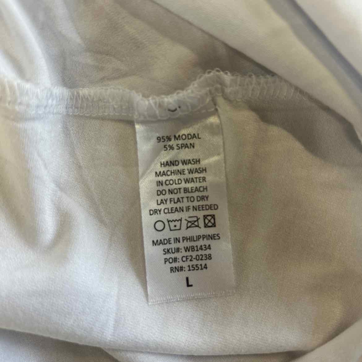 Lock & Love Size L White Preloved Skirt