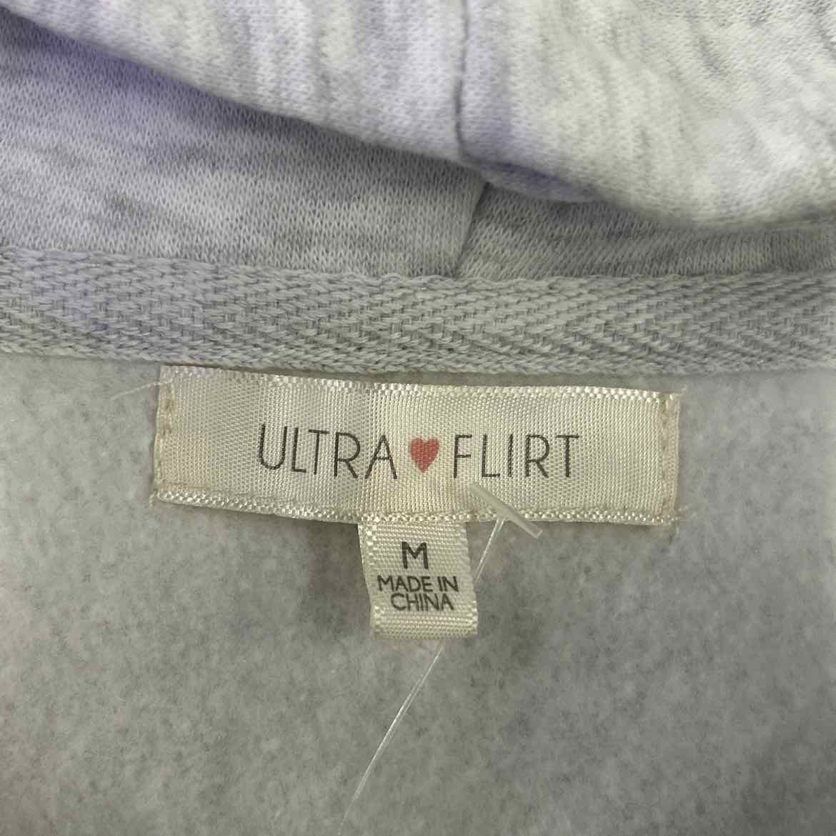 Ultra Flirt Juniors' Full-Zip Applique Boyfriend Hoodie
