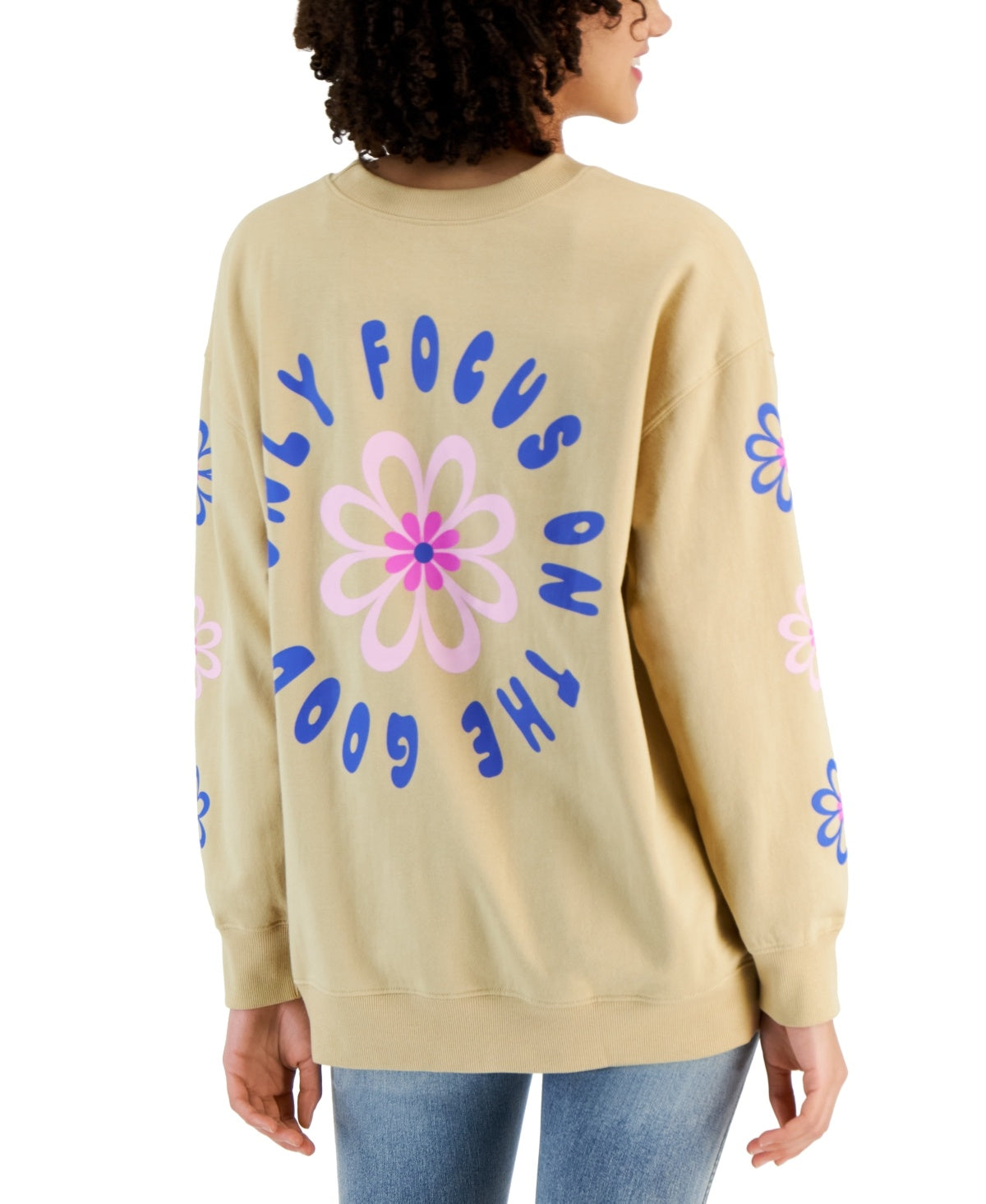 Rebellious One Size S Beige Sweatshirt