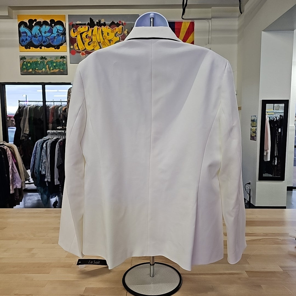 Le Suit Size 14 White & Black New Blazer