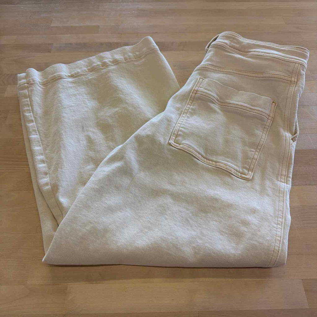 Pilcro Size 30 Cream Preloved Pants