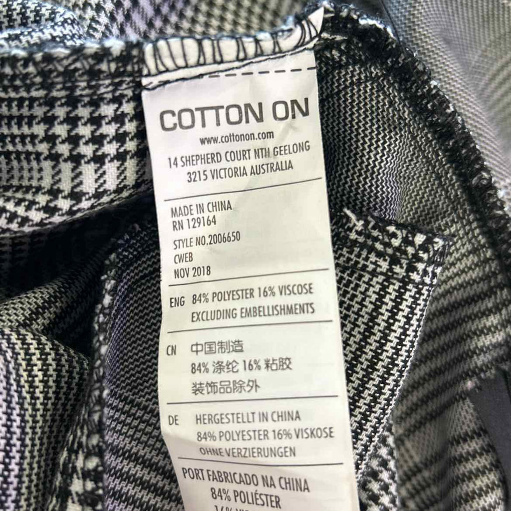 Cotton On Size M Black/White Preloved Overalls
