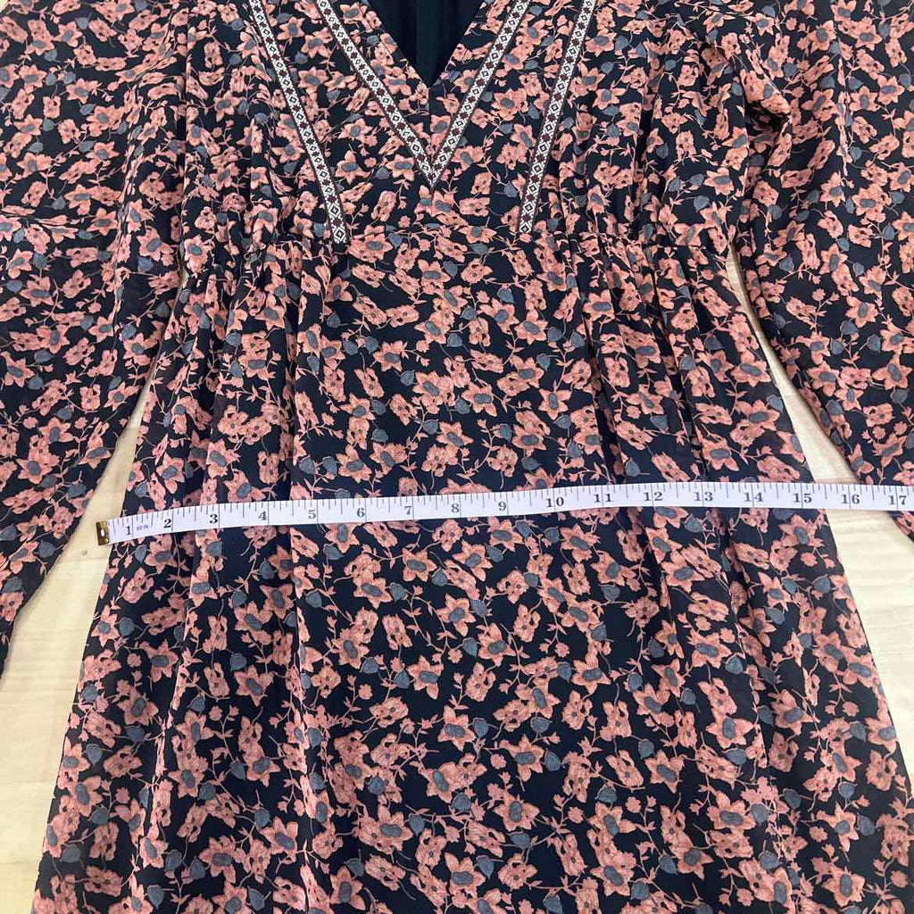 RusttyDustty Size S Black Red Preloved Dress